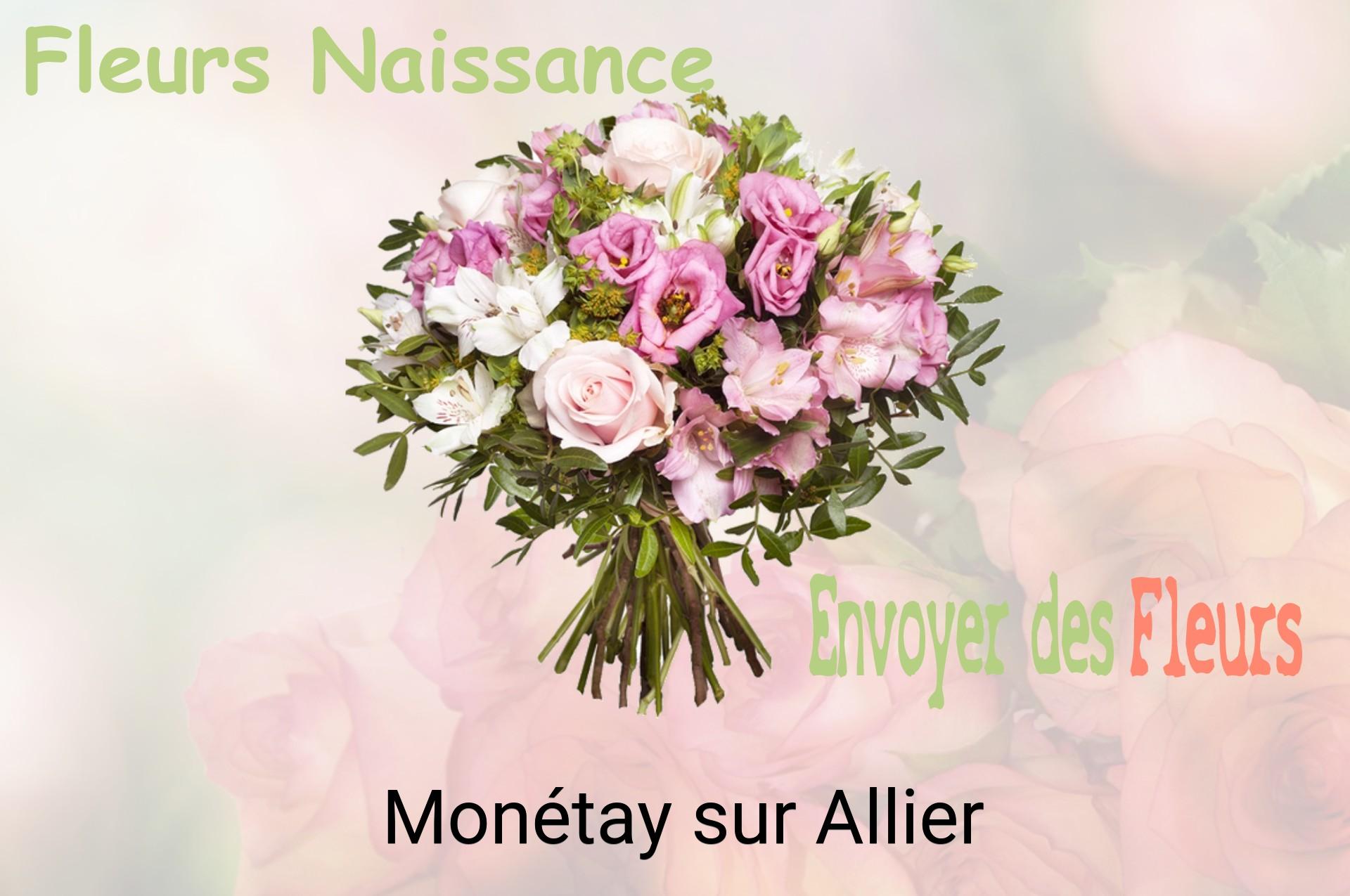 Bouquet de fleurs de naissance livré à Monétay-sur-Allier