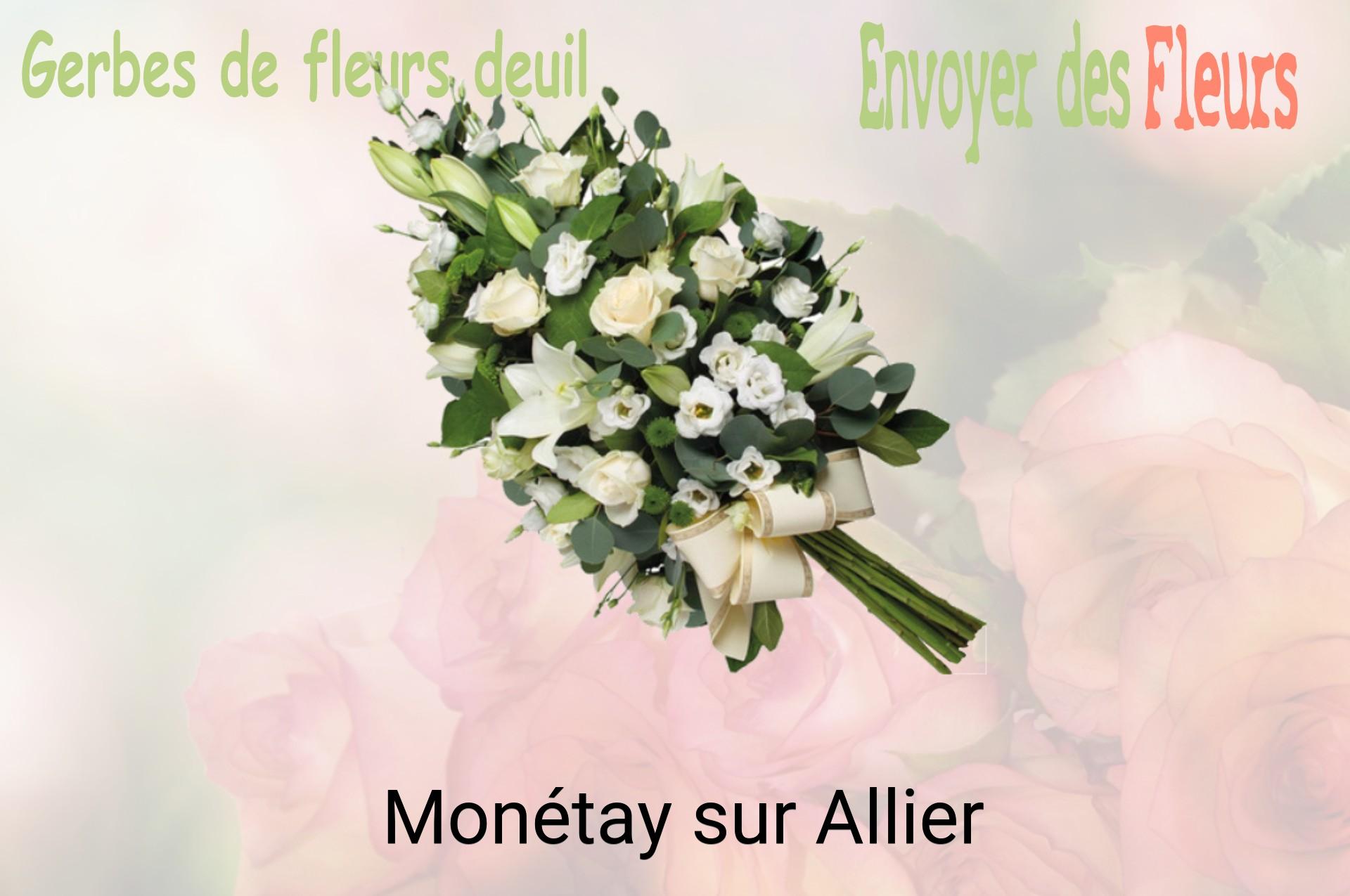 Gerbe de fleurs de deuil livrée à Monétay-sur-Allier